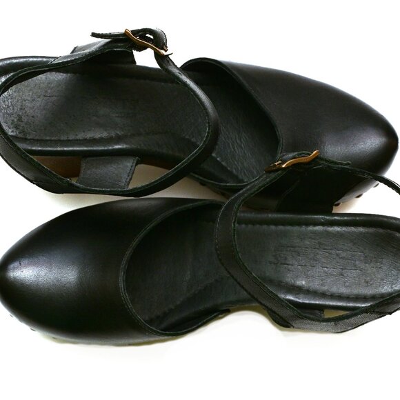 TEN POINTS Black & Wood Clogs Size - Picture 7 of 7